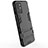 Silicone Matte Finish and Plastic Back Cover Case with Stand KC1 for OnePlus 9R 5G