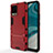 Silicone Matte Finish and Plastic Back Cover Case with Stand KC1 for Realme 8 4G