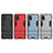 Silicone Matte Finish and Plastic Back Cover Case with Stand KC1 for Samsung Galaxy A31