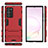 Silicone Matte Finish and Plastic Back Cover Case with Stand KC1 for Samsung Galaxy Note 20 Ultra 5G