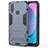 Silicone Matte Finish and Plastic Back Cover Case with Stand KC1 for Vivo Y11