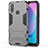 Silicone Matte Finish and Plastic Back Cover Case with Stand KC1 for Vivo Y11