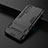 Silicone Matte Finish and Plastic Back Cover Case with Stand KC1 for Vivo Y50t