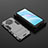 Silicone Matte Finish and Plastic Back Cover Case with Stand KC1 for Xiaomi Mi 10i 5G