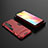 Silicone Matte Finish and Plastic Back Cover Case with Stand KC1 for Xiaomi Mi Note 10 Lite