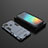 Silicone Matte Finish and Plastic Back Cover Case with Stand KC1 for Xiaomi POCO C31