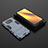 Silicone Matte Finish and Plastic Back Cover Case with Stand KC1 for Xiaomi Poco X3 NFC