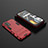 Silicone Matte Finish and Plastic Back Cover Case with Stand KC2 for Realme GT 5G