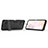 Silicone Matte Finish and Plastic Back Cover Case with Stand KC2 for Vivo iQOO U3 5G