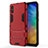 Silicone Matte Finish and Plastic Back Cover Case with Stand KC2 for Xiaomi Redmi 9AT