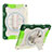 Silicone Matte Finish and Plastic Back Cover Case with Stand L01 for Apple iPad 10.2 (2021) Green