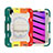 Silicone Matte Finish and Plastic Back Cover Case with Stand L02 for Apple iPad Mini 6