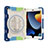 Silicone Matte Finish and Plastic Back Cover Case with Stand L03 for Apple iPad 10.2 (2020)