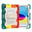 Silicone Matte Finish and Plastic Back Cover Case with Stand L03 for Apple iPad 10.9 (2022)