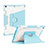 Silicone Matte Finish and Plastic Back Cover Case with Stand L04 for Apple iPad 10.2 (2020)