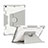 Silicone Matte Finish and Plastic Back Cover Case with Stand L04 for Apple iPad 10.2 (2020)