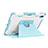 Silicone Matte Finish and Plastic Back Cover Case with Stand L04 for Apple iPad 10.9 (2022)