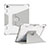 Silicone Matte Finish and Plastic Back Cover Case with Stand L04 for Apple iPad Pro 12.9 (2022)