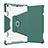 Silicone Matte Finish and Plastic Back Cover Case with Stand L05 for Apple iPad 10.2 (2021)