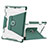 Silicone Matte Finish and Plastic Back Cover Case with Stand L05 for Apple iPad 10.2 (2021)