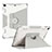 Silicone Matte Finish and Plastic Back Cover Case with Stand L05 for Apple New iPad 9.7 (2018)