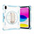 Silicone Matte Finish and Plastic Back Cover Case with Stand L06 for Apple iPad 10.9 (2022)