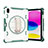 Silicone Matte Finish and Plastic Back Cover Case with Stand L06 for Apple iPad 10.9 (2022)