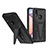 Silicone Matte Finish and Plastic Back Cover Case with Stand MQ1 for Samsung Galaxy M01s