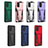 Silicone Matte Finish and Plastic Back Cover Case with Stand MQ1 for Samsung Galaxy M02s