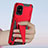 Silicone Matte Finish and Plastic Back Cover Case with Stand MQ1 for Samsung Galaxy M40S