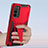 Silicone Matte Finish and Plastic Back Cover Case with Stand MQ1 for Samsung Galaxy S20 FE 4G