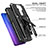 Silicone Matte Finish and Plastic Back Cover Case with Stand MQ1 for Xiaomi Poco M2