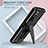 Silicone Matte Finish and Plastic Back Cover Case with Stand MQ1 for Xiaomi Poco M4 Pro 5G