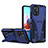 Silicone Matte Finish and Plastic Back Cover Case with Stand MQ1 for Xiaomi Poco M5S