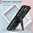 Silicone Matte Finish and Plastic Back Cover Case with Stand MQ1 for Xiaomi Poco X4 NFC