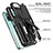 Silicone Matte Finish and Plastic Back Cover Case with Stand MQ1 for Xiaomi Redmi Note 10 4G