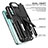 Silicone Matte Finish and Plastic Back Cover Case with Stand MQ1 for Xiaomi Redmi Note 10S 4G