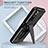 Silicone Matte Finish and Plastic Back Cover Case with Stand MQ1 for Xiaomi Redmi Note 11T 5G