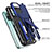 Silicone Matte Finish and Plastic Back Cover Case with Stand MQ2 for Xiaomi Redmi Note 10 4G