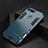 Silicone Matte Finish and Plastic Back Cover Case with Stand R01 for Huawei Honor View 20