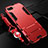 Silicone Matte Finish and Plastic Back Cover Case with Stand R01 for Oppo K1