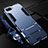 Silicone Matte Finish and Plastic Back Cover Case with Stand R01 for Oppo K1