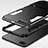 Silicone Matte Finish and Plastic Back Cover Case with Stand R01 for Oppo R15X