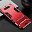 Silicone Matte Finish and Plastic Back Cover Case with Stand R01 for Samsung Galaxy A80