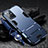 Silicone Matte Finish and Plastic Back Cover Case with Stand R01 for Vivo Y30 5G