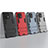 Silicone Matte Finish and Plastic Back Cover Case with Stand R01 for Xiaomi Mi 11 5G