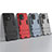 Silicone Matte Finish and Plastic Back Cover Case with Stand R01 for Xiaomi Mi 11 Lite 5G NE