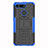 Silicone Matte Finish and Plastic Back Cover Case with Stand R03 for Huawei Honor V20