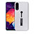 Silicone Matte Finish and Plastic Back Cover Case with Stand R04 for Samsung Galaxy A70