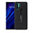 Silicone Matte Finish and Plastic Back Cover Case with Stand T01 for Huawei P30 Pro New Edition Black